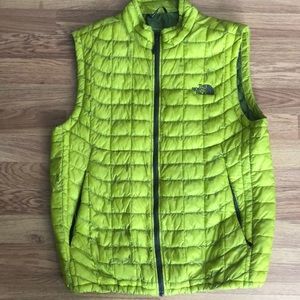 Lime green slim down puffy vest. Perfect for spring!